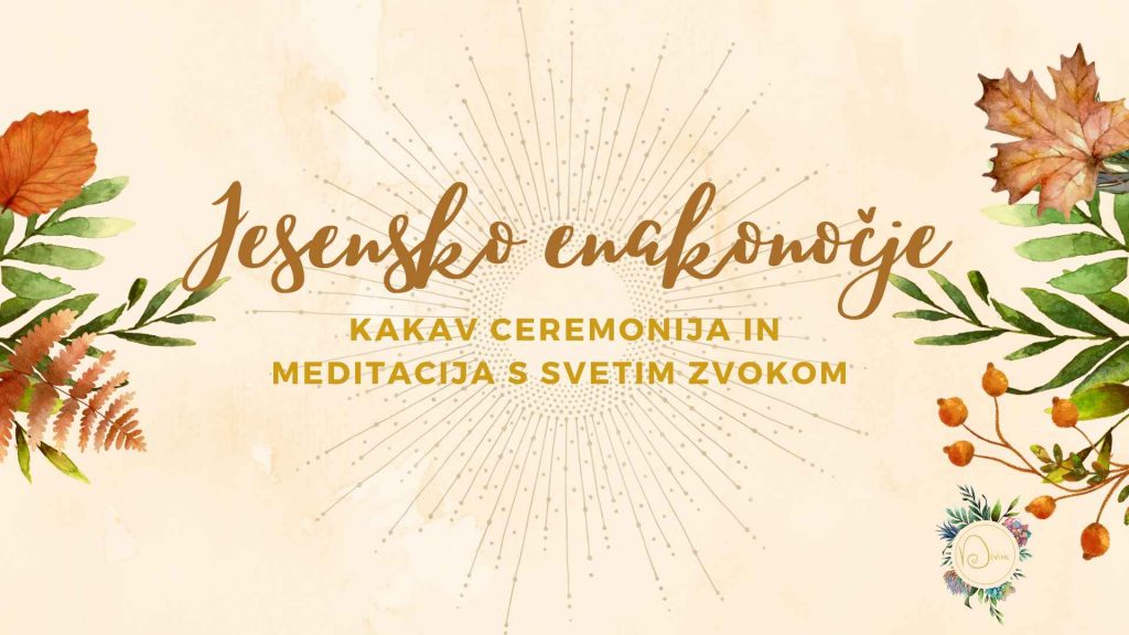 Živa na Kakav ceremoniji ob zvočni meditaciji 22. 9.