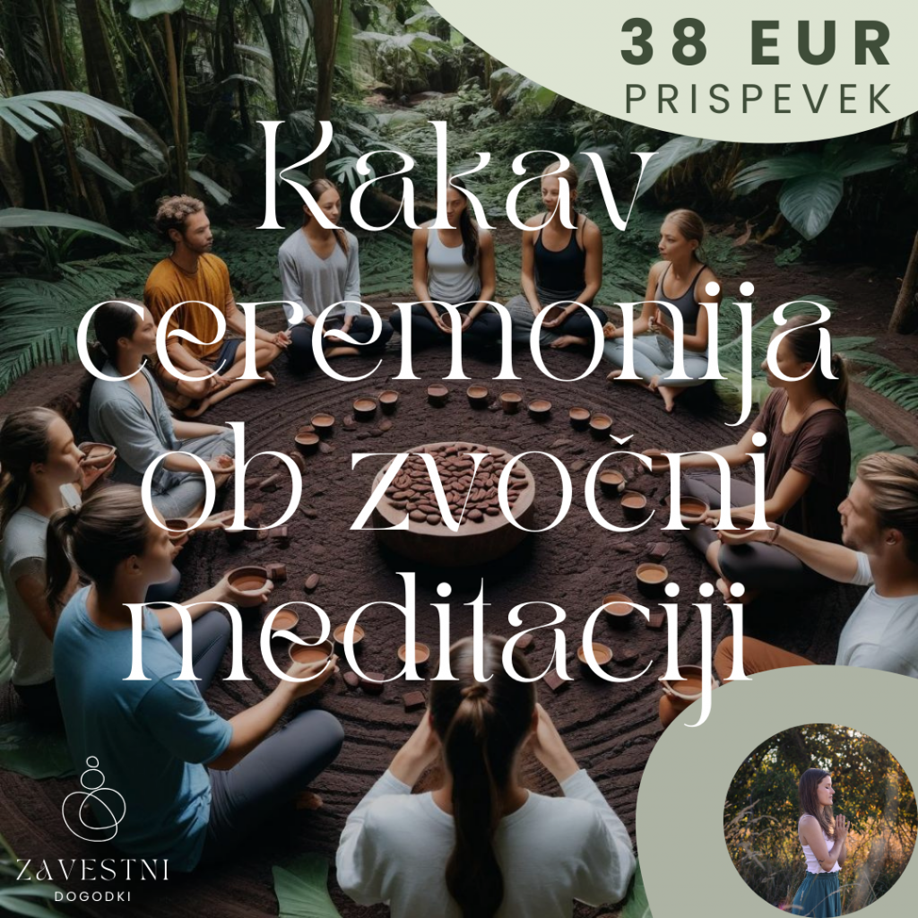 Živa na Kakav ceremoniji ob zvočni meditaciji 22. 9.